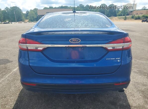 3FA6P0RU4JR247301 2018 FORD FUSION Blue წინა სალონის ხედი