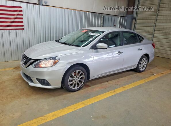3N1AB7AP3KY368638 2019 NISSAN SENTRA Silver Tył lewy