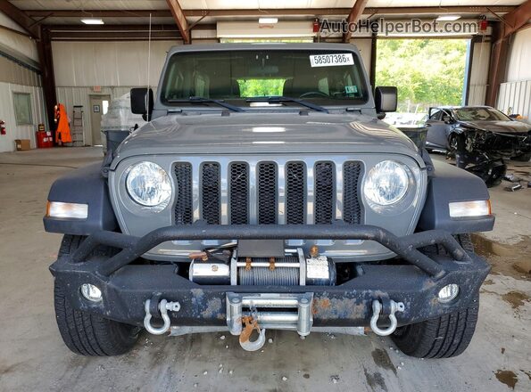 1C4HJXDN5JW332514 2018 JEEP WRANGLER Gray Rear view