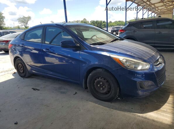KMHCT4AE4GU065437 2016 HYUNDAI ACCENT Blue Դիմացի տեսք