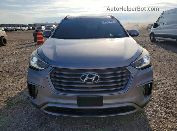 KM8SR4HF3HU181092 2017 HYUNDAI SANTA Gray Vista trasera
