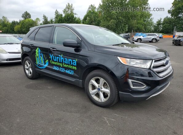 2FMPK3G98GBC48290 2016 FORD EDGE Black წინა ხედი