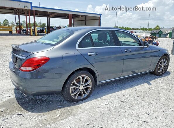 55SWF4KB7GU158196 2016 MERCEDES-BENZ C Gray Przód prawy