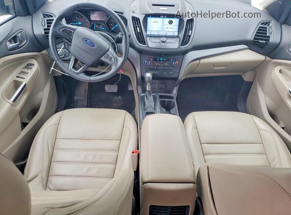 1FMCU9GD2HUA57542 2017 FORD ESCAPE Beige Vista del cuadro de instrumentos