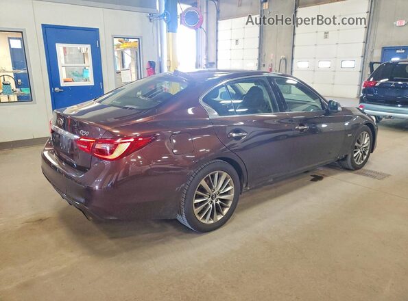 JN1EV7AR7JM444955 2018 INFINITI Q50 Brown Front right