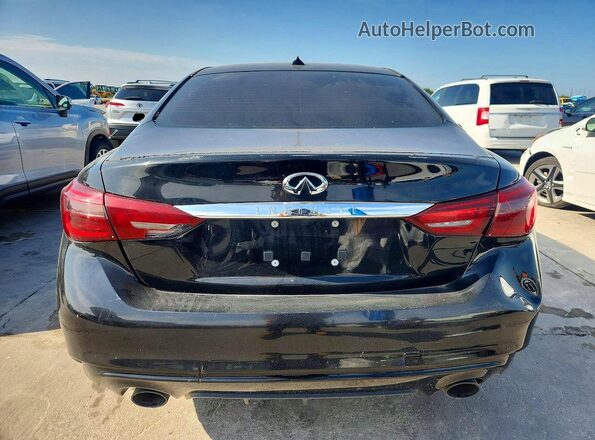 JN1EV7AP8KM517654 2019 INFINITI Q50 Black Front interior view