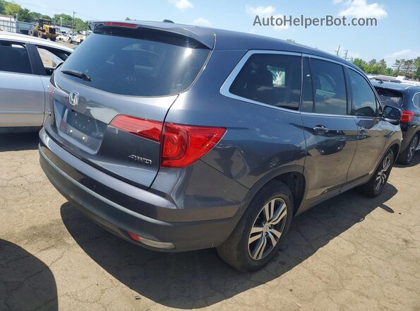 5FNYF6H52GB054576 2016 HONDA PILOT Gray Передня права чверть