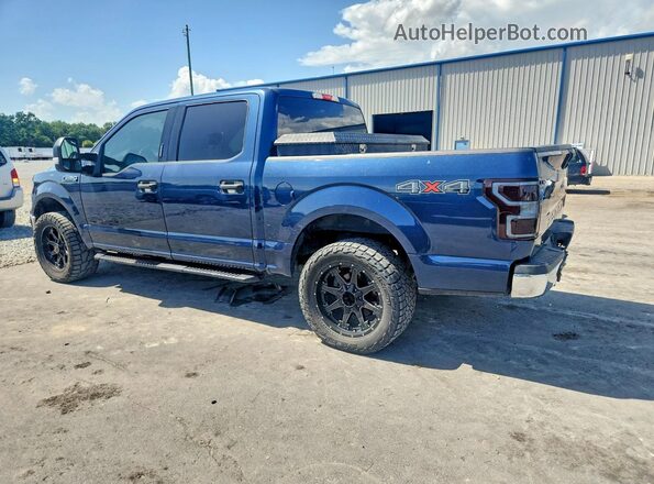 1FTEW1EB5JFB29791 2018 FORD F150 Blue Задня права чверть