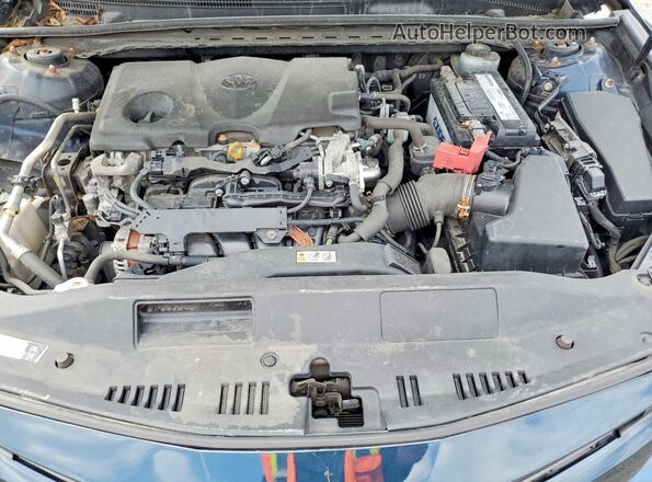 JTNB11HK0J3011660 2018 TOYOTA CAMRY Blue ძრავის განყოფილების ხედი