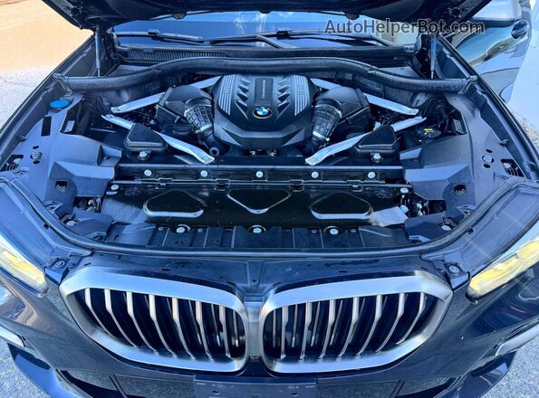 5UXJU4C07LLE45304 2020 BMW X5 Blue Вид салону спереду