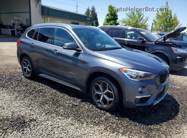 WBXHT3C31G5F64616 2016 BMW X1 Gray Դիմացի տեսք