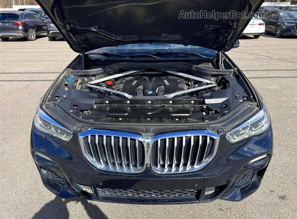 5UXJU2C51KLN64669 2019 BMW X5 Blue Սարքավորումների վահանակի տեսք