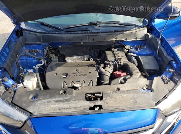JA4AR3AU2JZ028970 2018 MITSUBISHI OUTLANDER Blue Вид наклейки з VIN-кодом