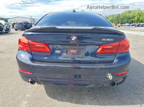 WBAJA5C59JWA36015 2018 BMW 5 SERIES Blue Սալոնի դիմացի տեսք