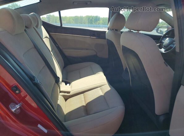 KMHD84LF3JU610837 2018 HYUNDAI ELANTRA Red Вид задньої частини салону
