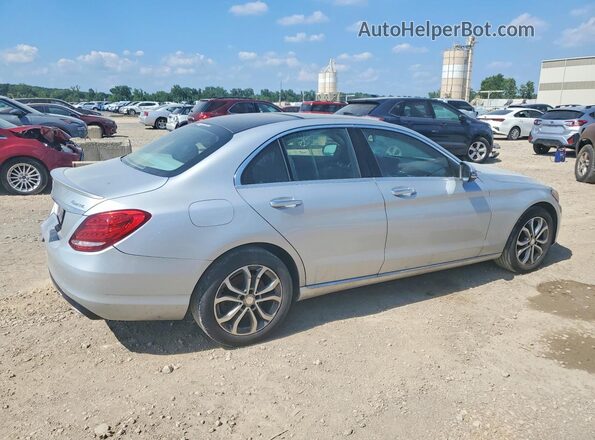 WDDWF4KB8GR128075 2016 MERCEDES-BENZ C-CLASS Silver Передня права чверть