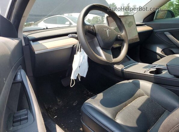 5YJ3E1EA2MF856560 2021 TESLA MODEL Black Vista del cuadro de instrumentos