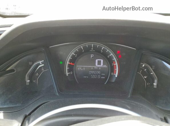 19XFC2F58GE065342 2016 HONDA CIVIC Blue Հետևի նստատեղերի տեսք