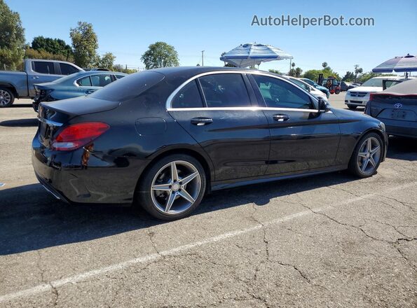 55SWF4JB2GU173271 2016 MERCEDES-BENZ C Черный Передняя правая четверть