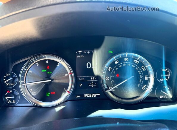 JTJHY7AX3J4266006 2018 LEXUS LX Black Instrument cluster view