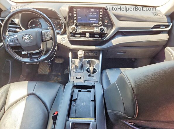5TDGZRAH4LS013624 2020 TOYOTA HIGHLANDER Blue Սարքավորումների վահանակի տեսք