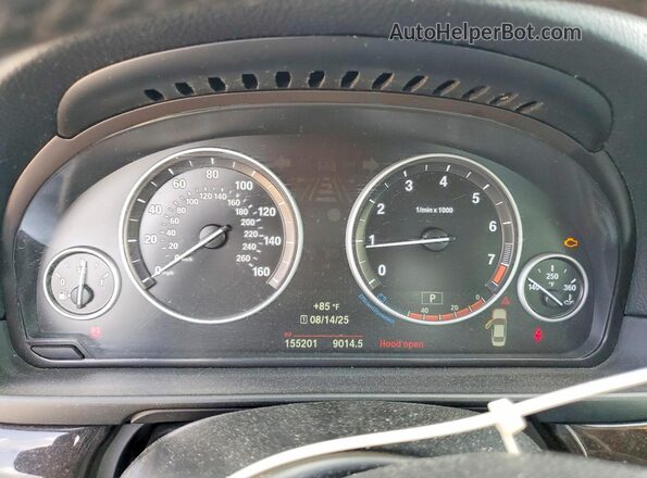 WBA5A7C53GG147088 2016 BMW 5 SERIES Black Вид задніх сидінь