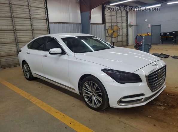 KMHGN4JE5JU284653 2018 GENESIS G80 White Դիմացի տեսք