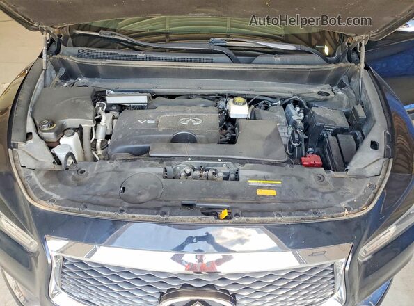 5N1DL0MMXKC528843 2019 INFINITI QX60 Black Vista del compartimento del motor