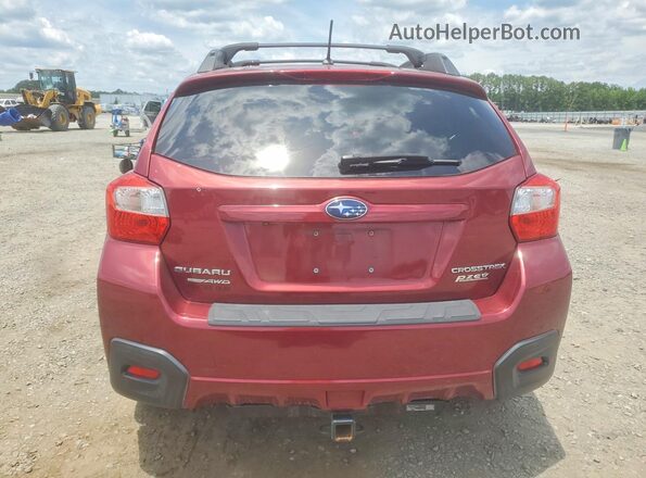 JF2GPAAC2H9211430 2017 SUBARU CROSSTREK Burgundy წინა სალონის ხედი