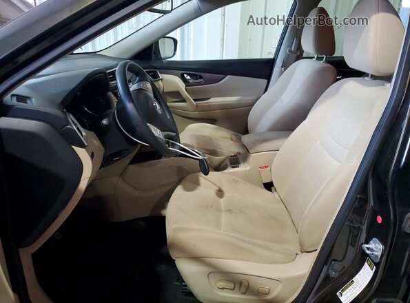 KNMAT2MV3GP673699 2016 NISSAN ROGUE Brown Առջևի վահանակի տեսք