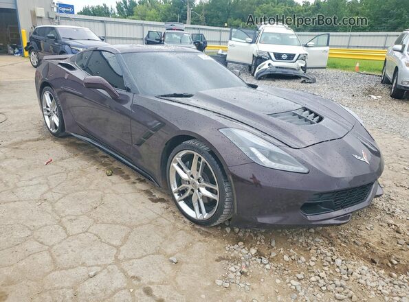 1G1YB2D75H5109061 2017 CHEVROLET CORVETTE Black წინა ხედი