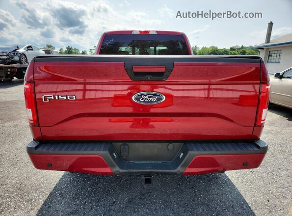 1FTFW1EG8HFB28547 2017 FORD F150 Red წინა სალონის ხედი