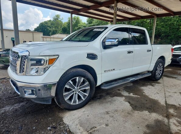 1N6AA1E62HN537775 2017 NISSAN TITAN Белый Задняя левая четверть