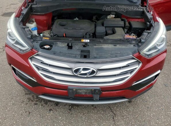 5XYZTDLB8HG394954 2017 HYUNDAI SANTA Red VIN კოდის სტიკერის ხედი
