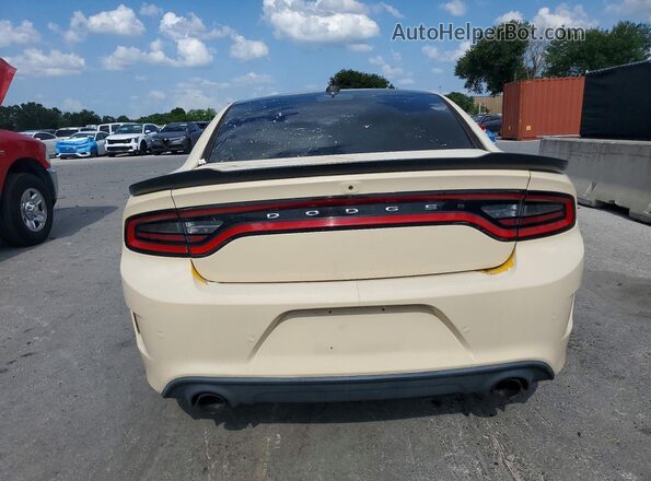 2C3CDXGJXJH167041 2018 DODGE CHARGER Yellow Front interior view