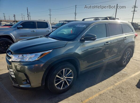 5TDJZRFH3KS940661 2019 TOYOTA HIGHLANDER Зеленый Задняя левая четверть