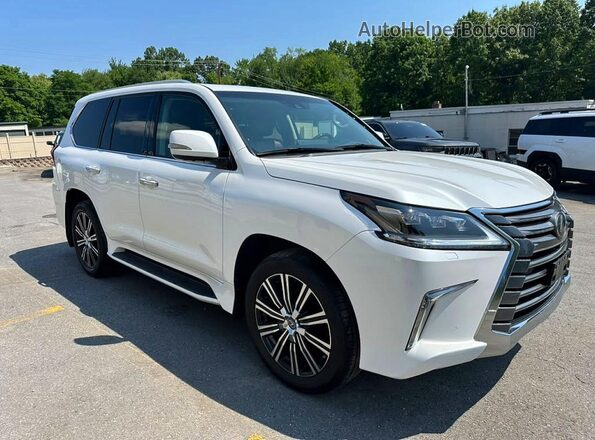 JTJHY7AX3K4292851 2019 LEXUS LX570 Белый Вид спереди