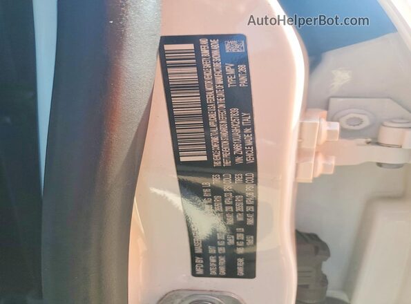 ZN661XUA9HX257839 2017 MASERATI LEVANTE White Вид наклейки з VIN-кодом