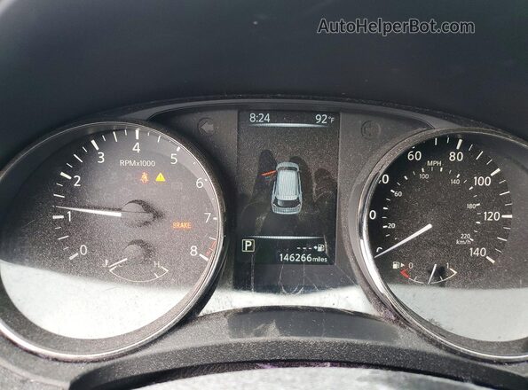 KNMAT2MT9HP516193 2017 NISSAN ROGUE Black Вид задніх сидінь