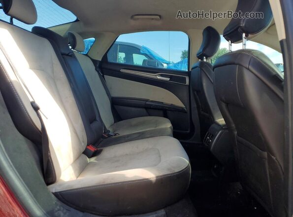 3FA6P0HD5KR171817 2019 FORD FUSION Красный Вид задней части салона