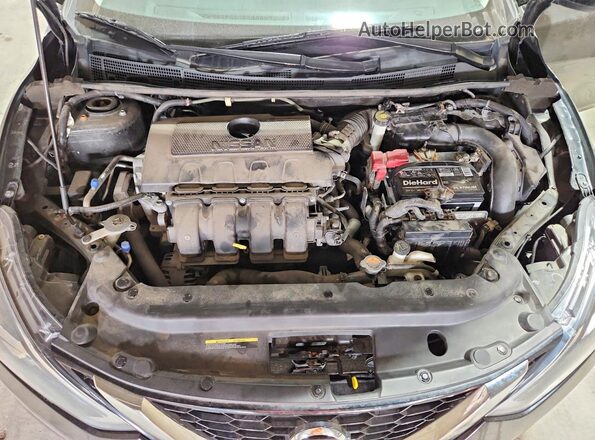 3N1AB7AP5JY323263 2018 NISSAN SENTRA Black Вид підкапотного простору