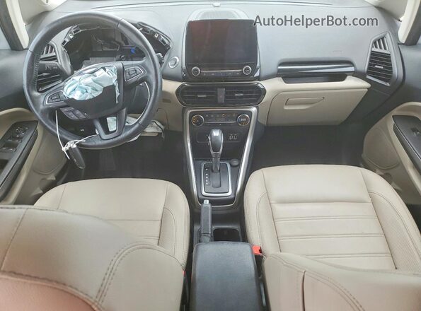 MAJ3S2KE8LC328593 2020 FORD ECOSPORT Silver ხელსაწყოთა პანელის ხედი