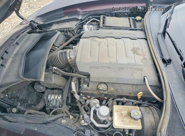1G1YB2D75H5109061 2017 CHEVROLET CORVETTE Black ძრავის განყოფილების ხედი