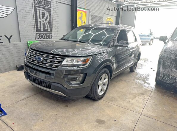 1FM5K8D88HGA45670 2017 FORD EXPLORER Gray Հետևի աջ