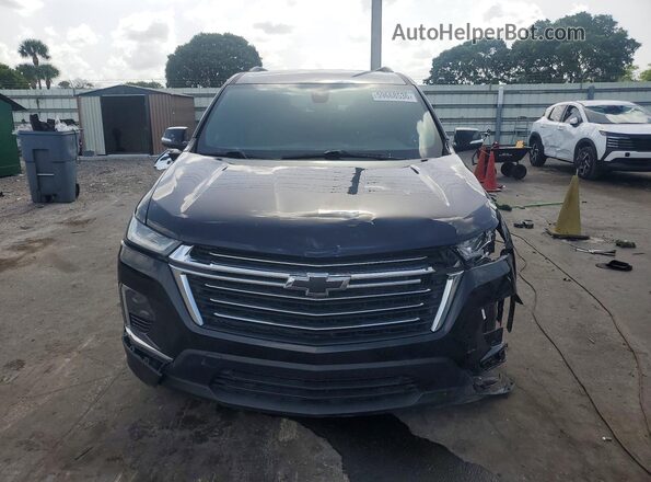 1GNERHKW0NJ163199 2022 CHEVROLET TRAVERSE Black Widok z tyłu