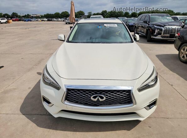 JN1EV7AP7JM350590 2018 INFINITI Q50 White Հետևի տեսք