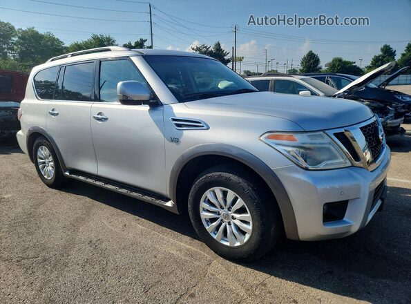 JN8AY2NC6H9504317 2017 NISSAN ARMADA Silver Вид спереду