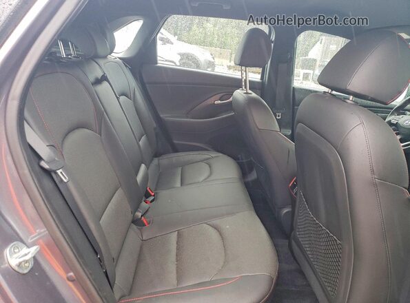 KMHH55LC7JU024129 2018 HYUNDAI ELANTRA Charcoal უკანა სალონის ხედი