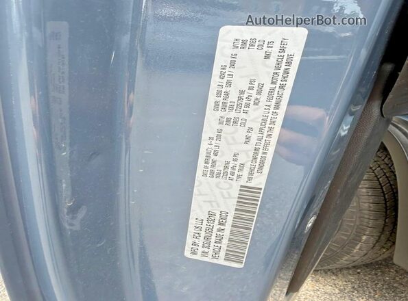 3C6URVJG5LE132187 2020 RAM PROMASTER Blue Vista interior trasera