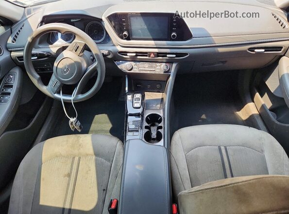 5NPEL4JA2LH059313 2020 HYUNDAI SONATA Silver ხელსაწყოთა პანელის ხედი